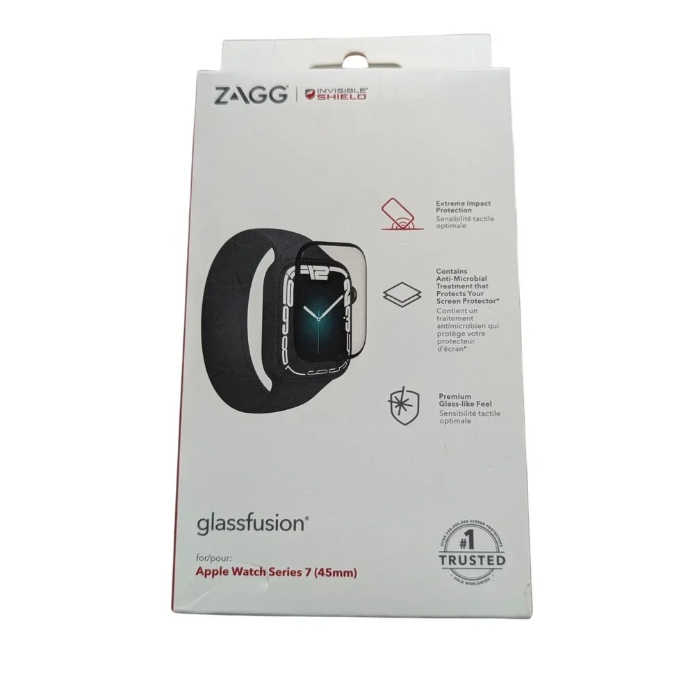 Z9N ZAGG Glassfusion Protective Screen Protector 4 Apple Watch Series 7 (45mm)‎